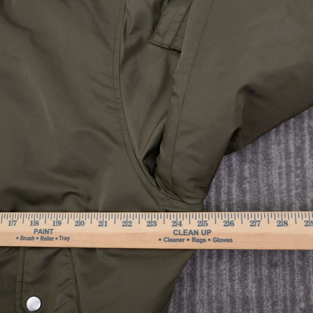 Fabletics Mens Olive Green Full Zip Bomber Jacket Medium